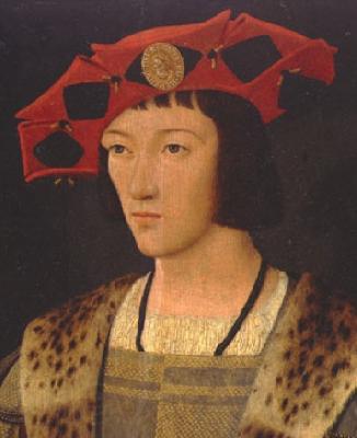 Jan Mostaert Portrait of Charles VIII Spain oil painting art